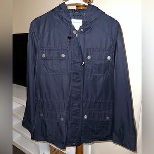 St. John's Bay Navy Hooded Raincoat
